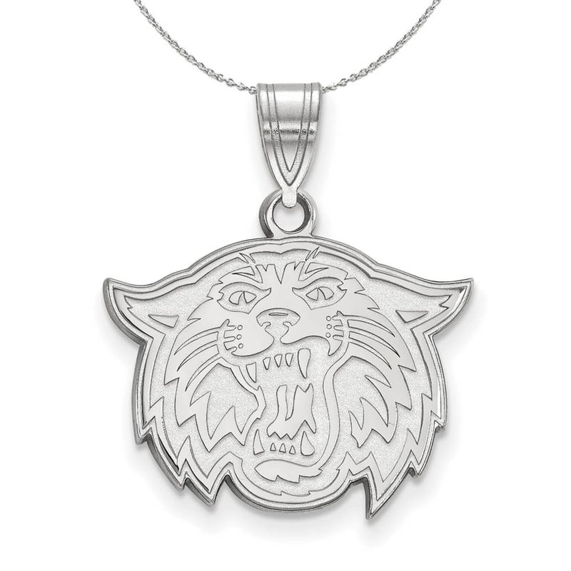 Sterling Silver Villanova U. Medium Pendant Necklace - 24 Inch